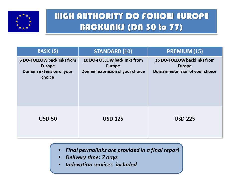 dofollow backlinks europe